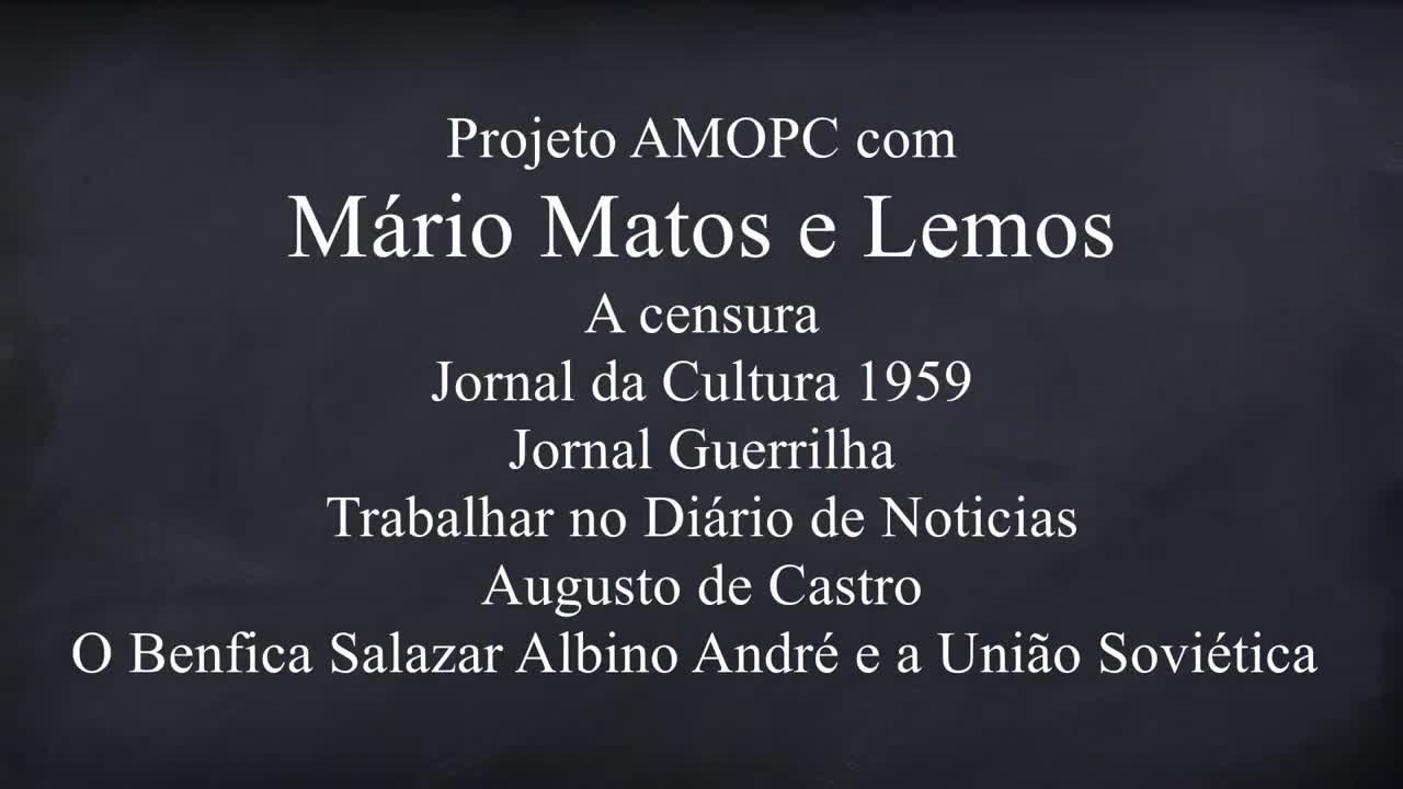 Mário Matos e Lemos - Parte 5 de 12
